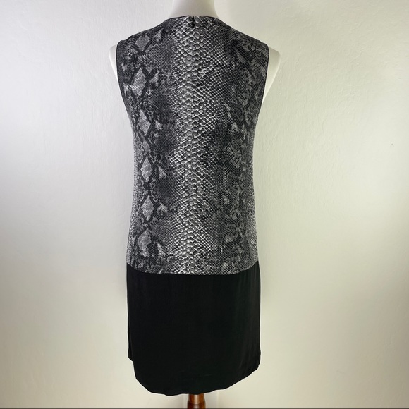Rebecca Taylor Sleeveless Blocked Snake Skin Dress - Picture 4 of 9